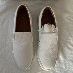 Frye White Leather Slip-On Flats SIZE 9.5 WOMEN’S NEW IN BOX.